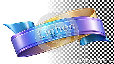Lighten banner icon, text effect for design and bright themes png transparent image Generative AI Stock Photo