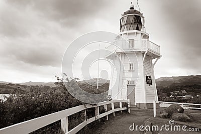 Lighthouse at Akaroa Head Editorial Stock Photo