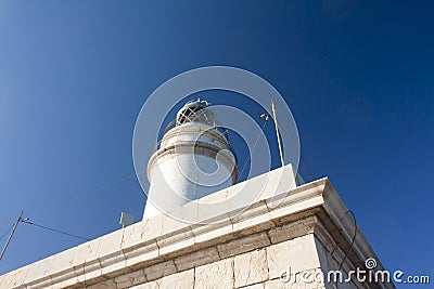 Lighthouse on Cap de Formentor on island Majorca, Balaeric Islands, Spain. Stock Photo
