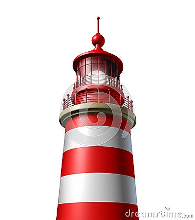 Lighthouse Close Up Stock Photo