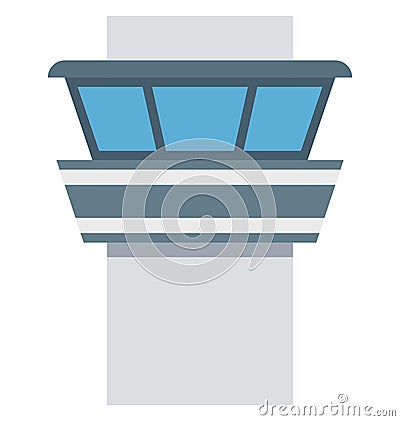 Lighthouse Color Isolated Vector Icon that easily can be modified and edit. Vector Illustration