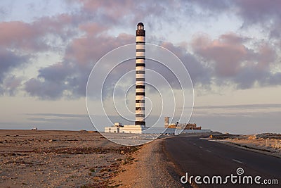 Lighthouse in Dakhla Stock Photo