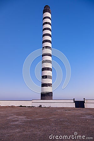Lighthouse in Dakhla Stock Photo