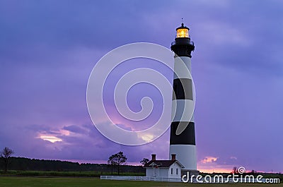 Lighthouse at Dawn Stock Photo