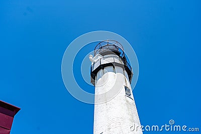 Lighthouse at Fenwick Island Editorial Stock Photo