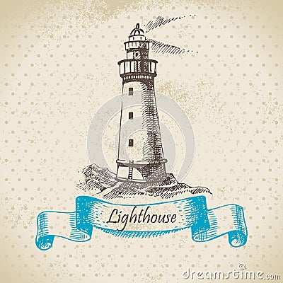 Lighthouse Vector Illustration