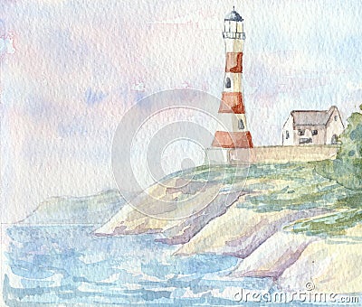 Lighthouse Cartoon Illustration