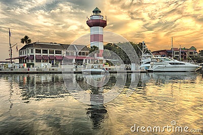 Lighthouse on Hilton Head Island Stock Photo