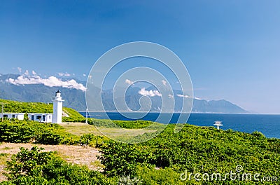 Lighthouse, Hualien, Taiwan Stock Photo