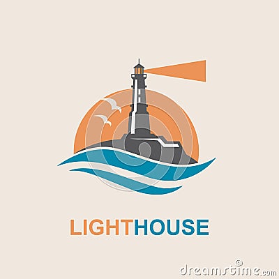 Lighthouse icon design Vector Illustration