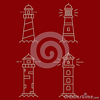 Lighthouse, lighthouse icon, original, designer lighthouse icon set. Vector illustration. Vector Illustration