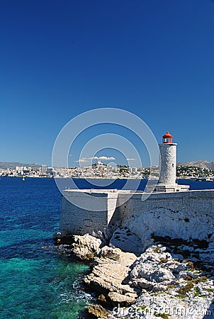 Lighthouse on the IF island Stock Photo