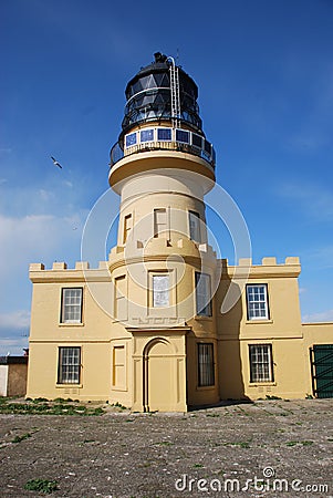 Lighthouse on Inchkeith Stock Photo