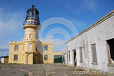 Lighthouse at Inchkeith Stock Photo