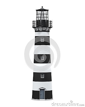 Lighthouse Isolated Stock Photo