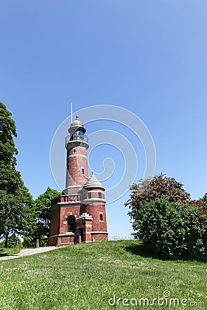 Lighthouse of Kiel Holtenau Stock Photo