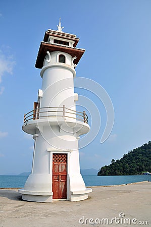 Lighthouse at koh chang thailand Stock Photo