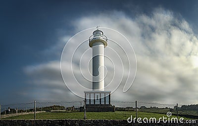 Lighthouse of Lastres LLuces in Asturias - Spain Editorial Stock Photo