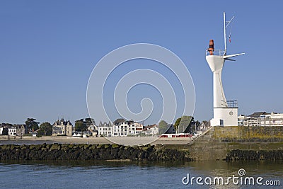 Lighthouse of Le Pouliguen in France Stock Photo