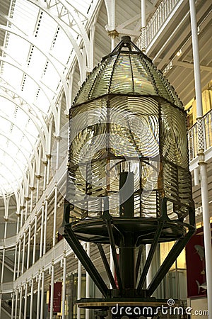 1889 lighthouse lens Stock Photo