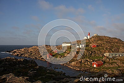 Lighthouse at Lindesnes Stock Photo