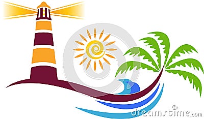 Lighthouse logo Vector Illustration