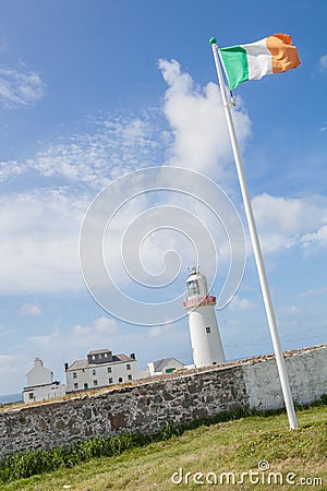 Lighthouse at the Loop Head Stock Photo