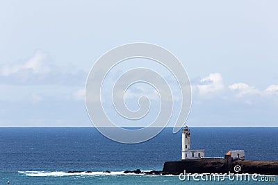 Lighthouse Maria Pia, Praia, Cape Verde Stock Photo