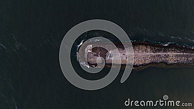 lighthouse mill in swinoujscie in poland in the spring Stock Photo