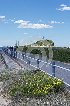 Lighthouse in Newcastle Australia. Editorial Stock Photo