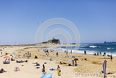 Lighthouse - Newcastle Australia Editorial Stock Photo