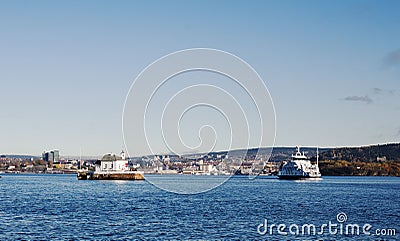 Lighthouse - Oslo Fjord Stock Photo