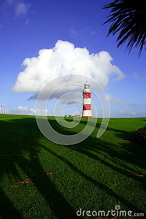 Lighthouse, Plymouth, UK Stock Photo