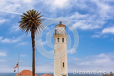 Lighthouse Point Vicente, Palos Verdes, Los Angeles Stock Photo