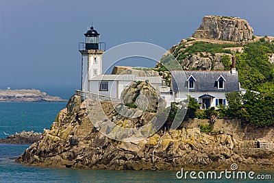 lighthouse, Pointe de Pen al Lann, Brittany, France Editorial Stock Photo