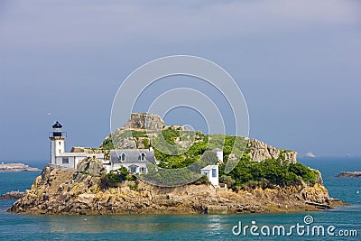 lighthouse, Pointe de Pen al Lann, Brittany, France Stock Photo