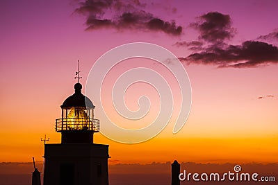 Lighthouse Ponta do Pargo - Madeira Portugal Stock Photo