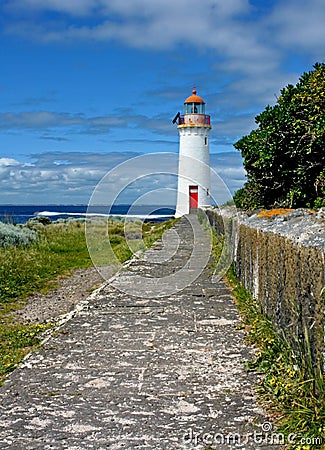 Lighthouse at Port Fairy Australia Stock Photo