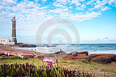 Lighthouse, Punta del Este, Uruguay Stock Photo