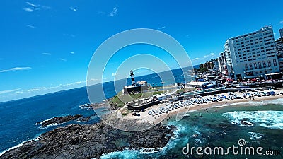 Lighthouse At Salvador In Bahia Brazil. Travel Landscape. Stock Photo