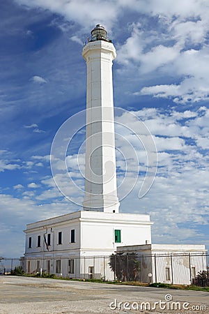 The lighthouse of Santa Maria di Leuca, Apulia Stock Photo