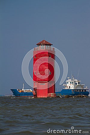 Lighthouse of Sunda Kelapa harbour Jakarta, Indonesia Editorial Stock Photo