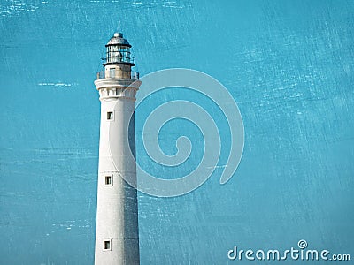 lighthouse textured clear sky Stock Photo