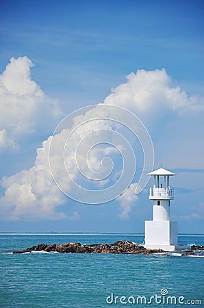 Lighthouse of Thailand Stock Photo