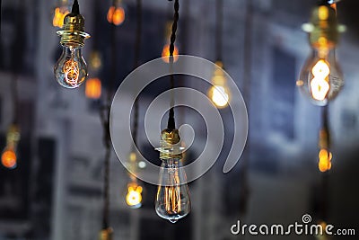 Lighting decor Stock Photo