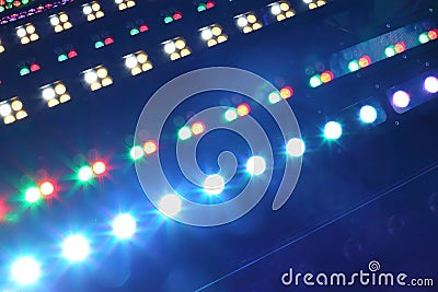 Lighting equipment for clubs and concert halls Stock Photo