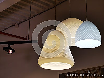 Lighting objects different forms and design Stock Photo