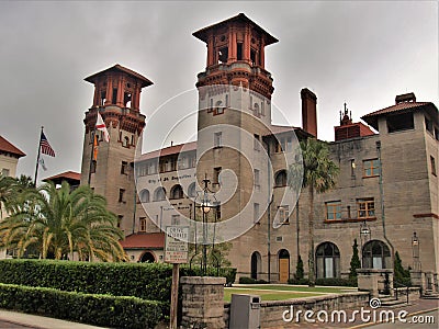 Archway at Lightner Museum in St. Augustine, Florida Stock Photo