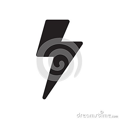 Lightning bolt icon. Modern icon design. Modern icons for mobile or web interface. Cartoon Illustration