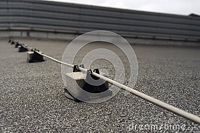 Lightning conductor rod Stock Photo